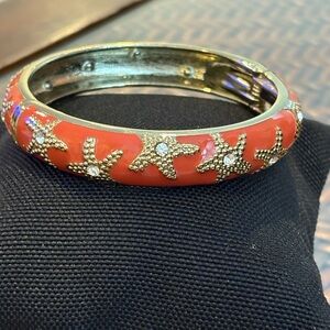 Starfish Enamel Bangle Bracelet